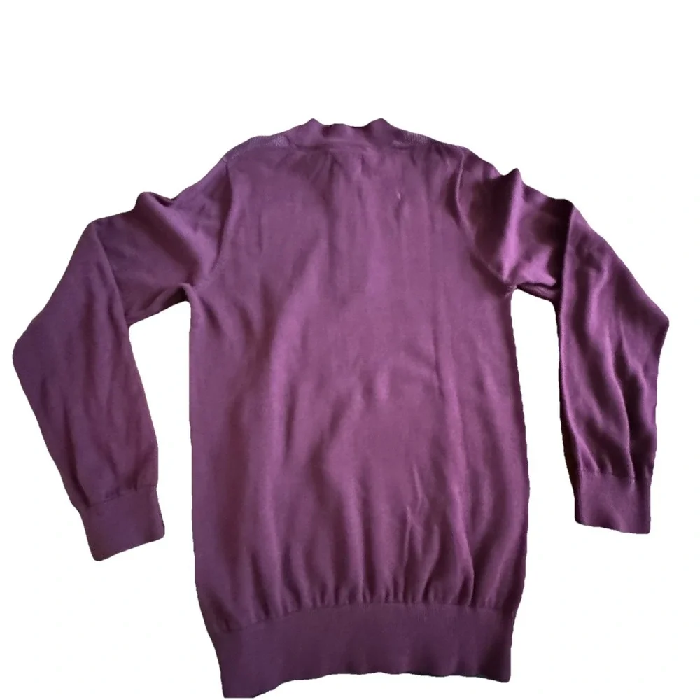 Soul of London 1/4 Zip Sweater Burgundy Textured‎ Knit Pullover Men's Small